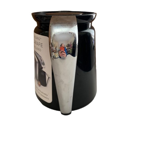 Keurig 2.0 Black Serving Coffee Carafe Pot w/ Silver Trim Replacement - Picture 2 of 6